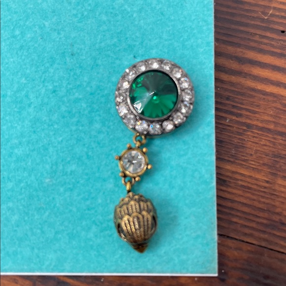 Kurt Geiger London Signature Eagle Octavia Gemstone drop earrings NWT - Picture 4 of 6